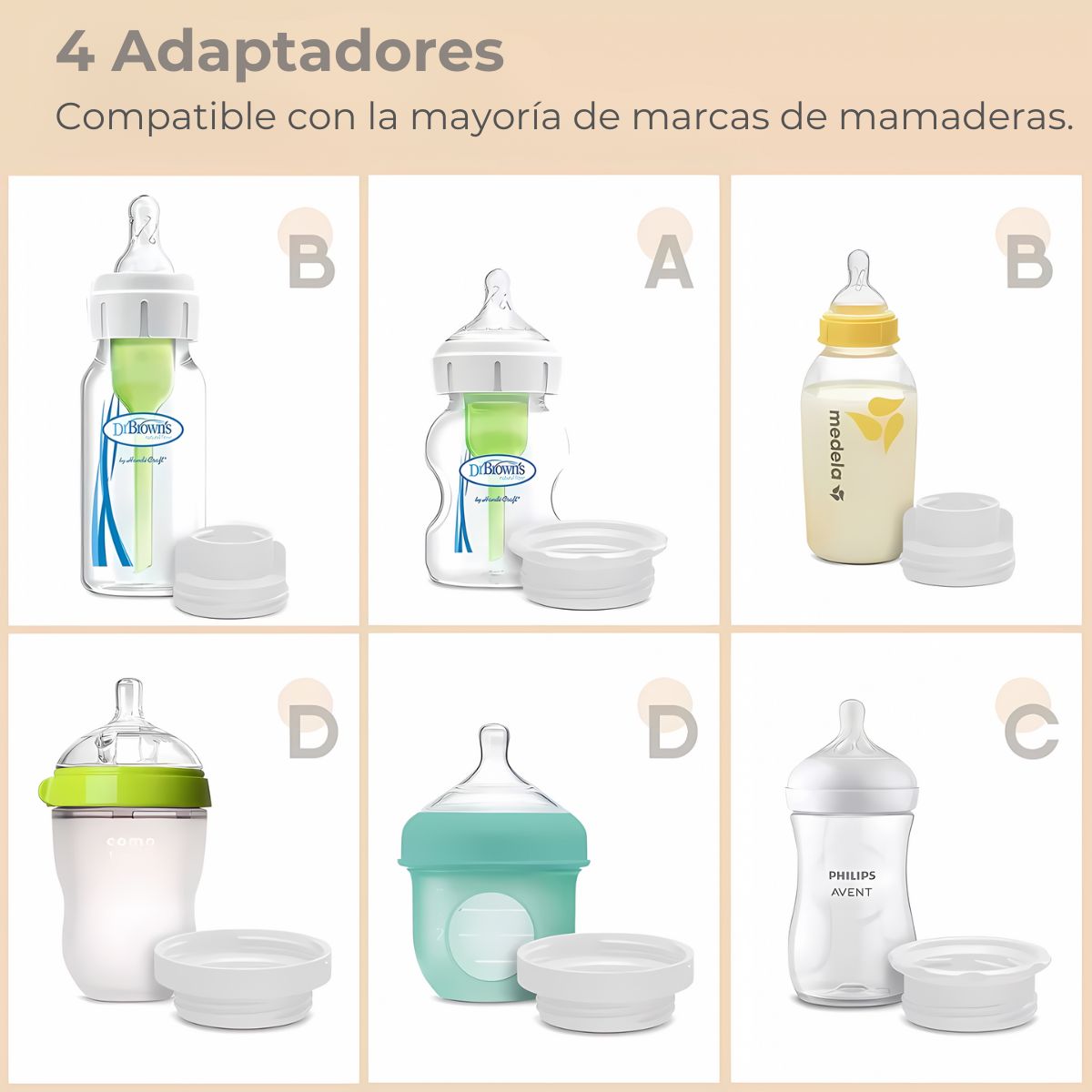 Calentador De Leche Inalámbrico Con Adaptador Babybond