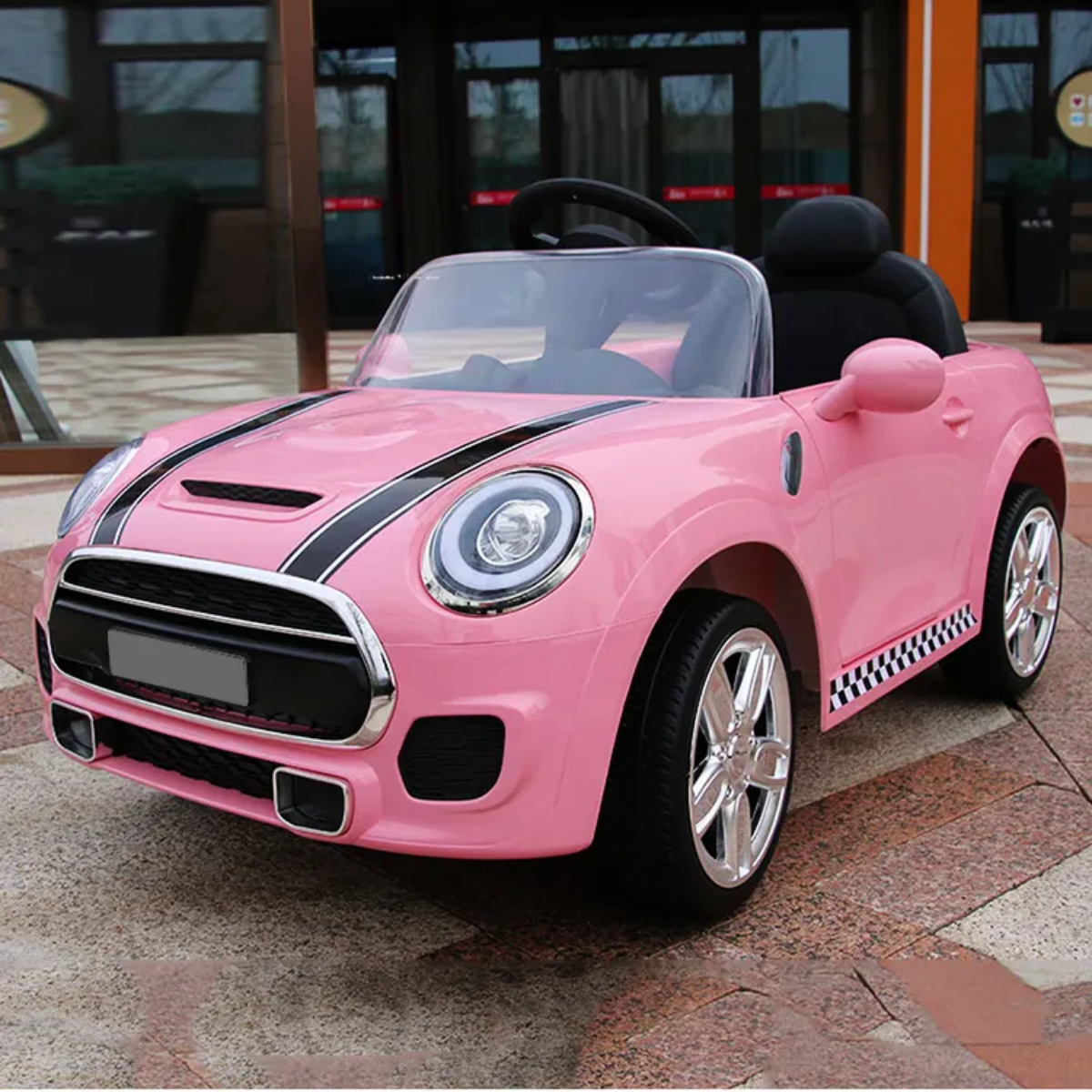 Auto Eléctrico Niños Bebés Estilo Cooper Música y luces