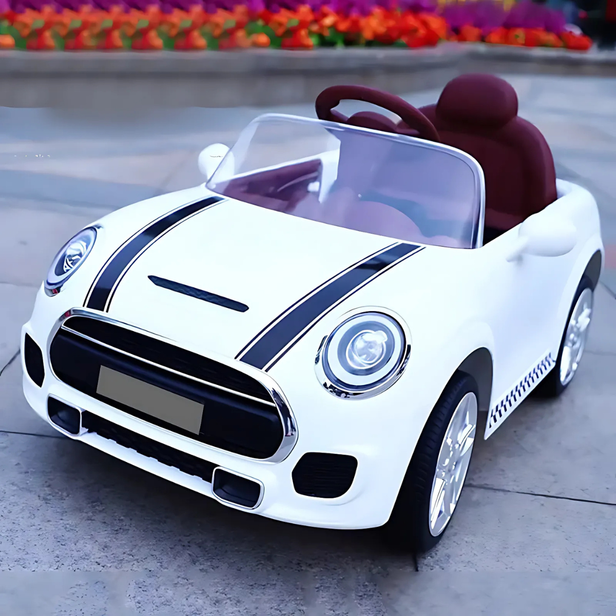 Auto Eléctrico Niños Bebés Estilo Cooper Música y luces