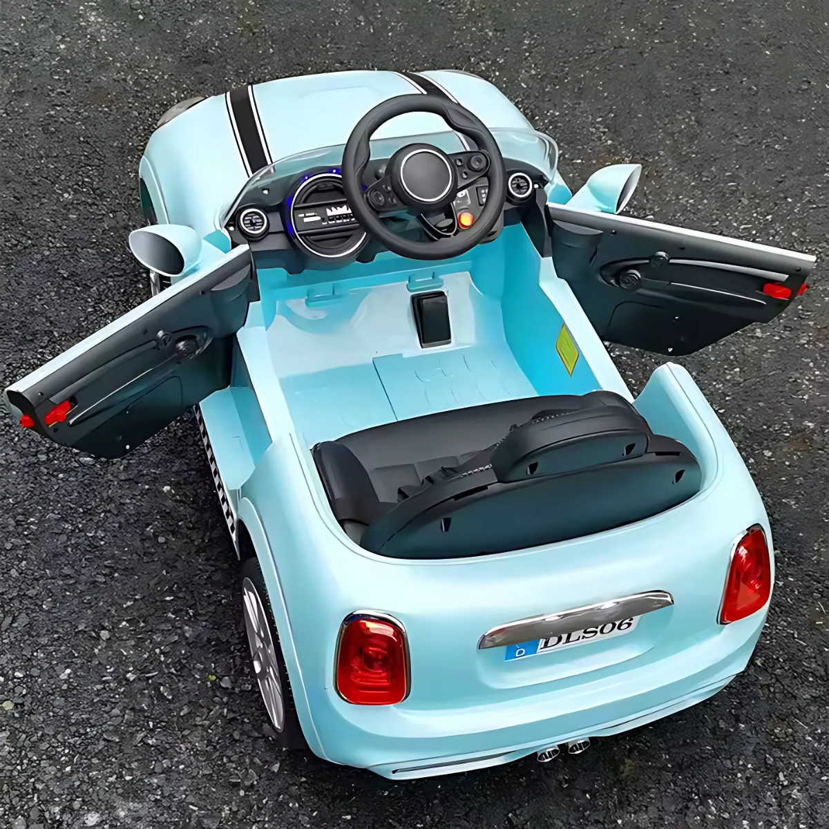 Auto Eléctrico Niños Bebés Estilo Cooper Música y luces