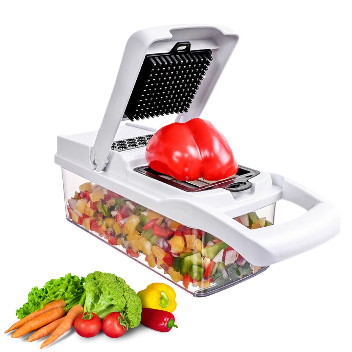 Cortador Picador Rallador Cocina Multiuso De Verduras 15pzas