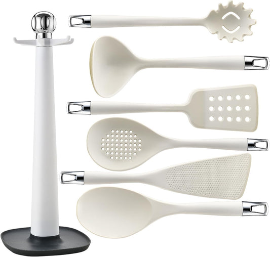 Set De Utensilios De Cocina Silicona Cucharon Espatula 7pzas