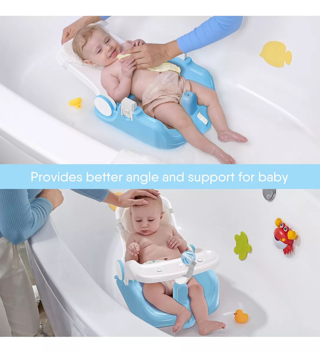 Silla Asiento Para Baño Bebé Para Tina O Bañera Babybond