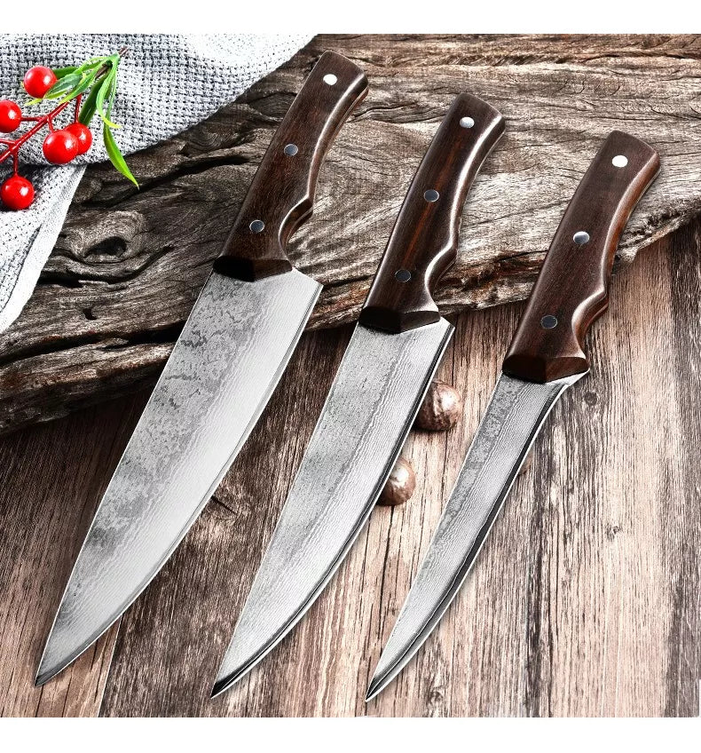 Cuchillo Profesional Multiuso Acero Damasco 25.8cm 67 Capas