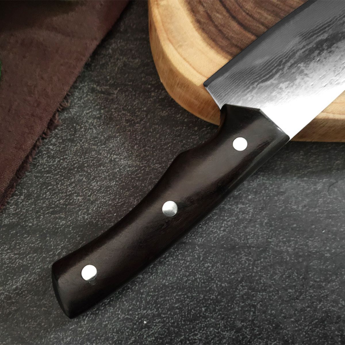 Cuchillo Profesional Chef Acero Damasco 28cm 67 Capas