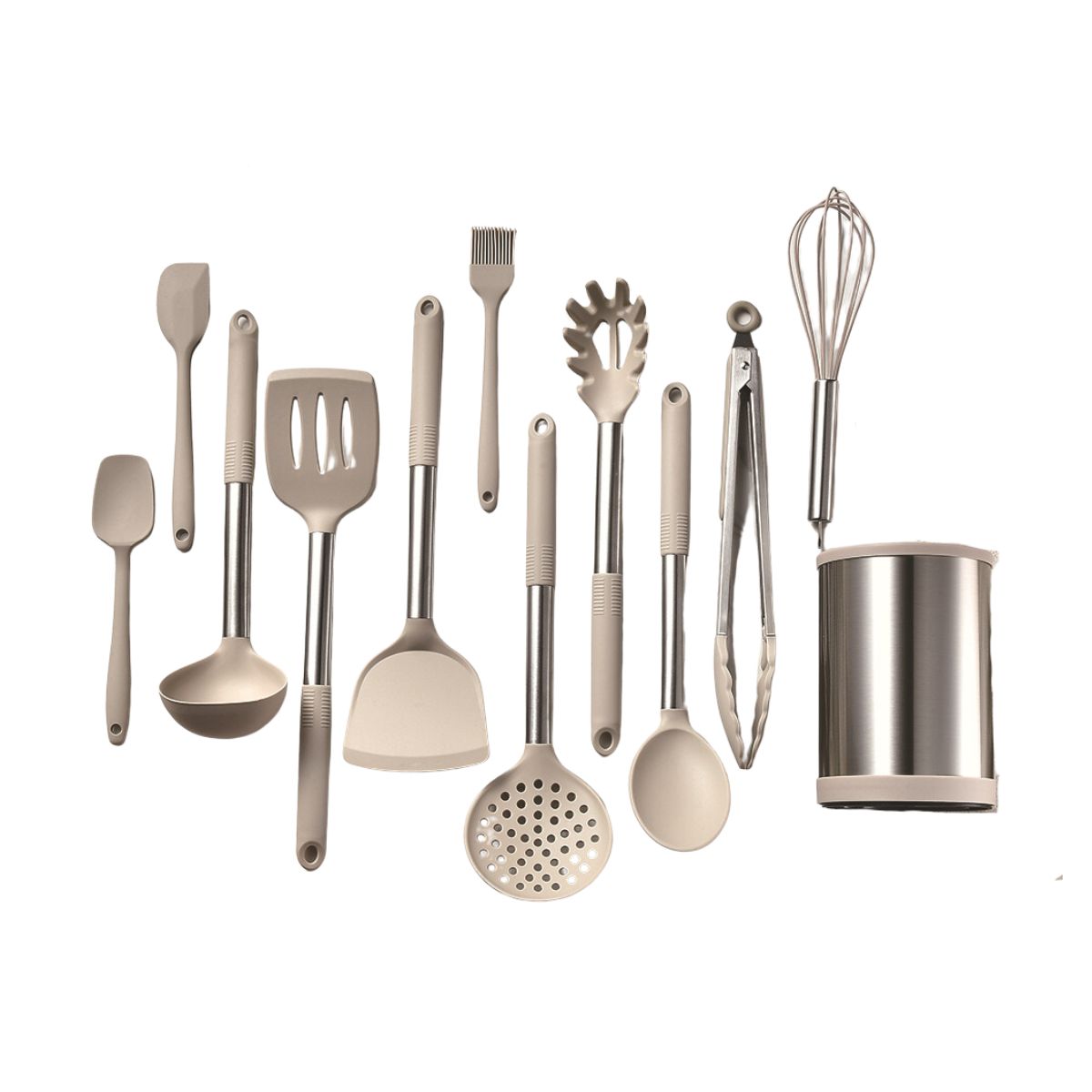 Set De Utensilios Cocina Silicona Con Base Giratoria 12pcs