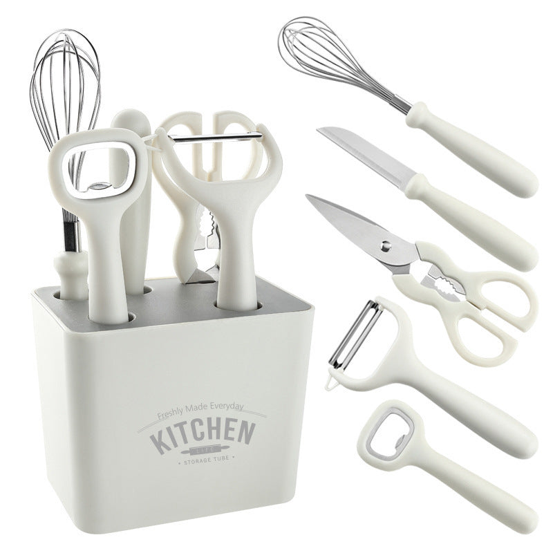 Set De Utensilios De Cocina Con Base Organizadora 6 Piezas