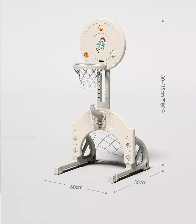 Centro de Juegos con Resbalín Columpio Piscina y aro de Basquetbol