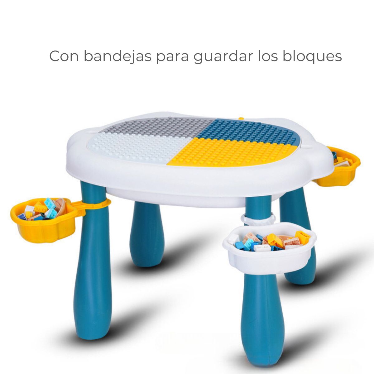 Set Mesa y Silla Bebé Niños Bloques de Juego 56pcs. Colores