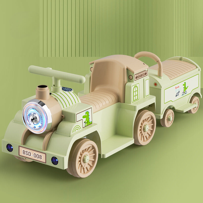 Tren Eléctrico tira Vapor Bebé Niños con Control y Luces Parlante Bluetooth