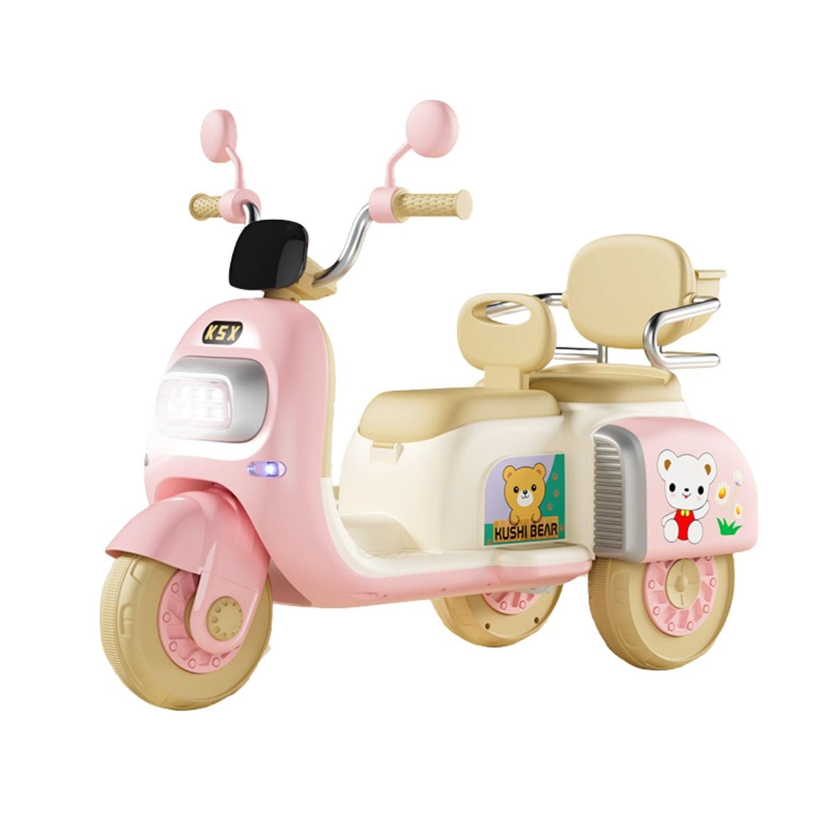 Moto Scooter Eléctrica Bebés Niños Música Luces Bluetooth