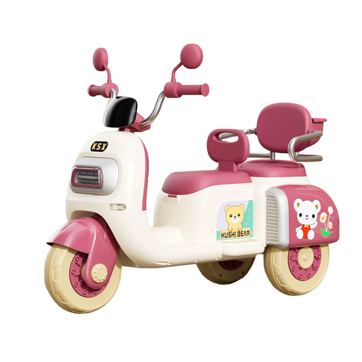 Moto Scooter Eléctrica Bebés Niños Música Luces Bluetooth