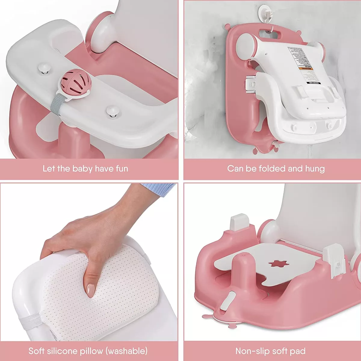 Silla Asiento Para Baño Bebé Para Tina O Bañera Babybond