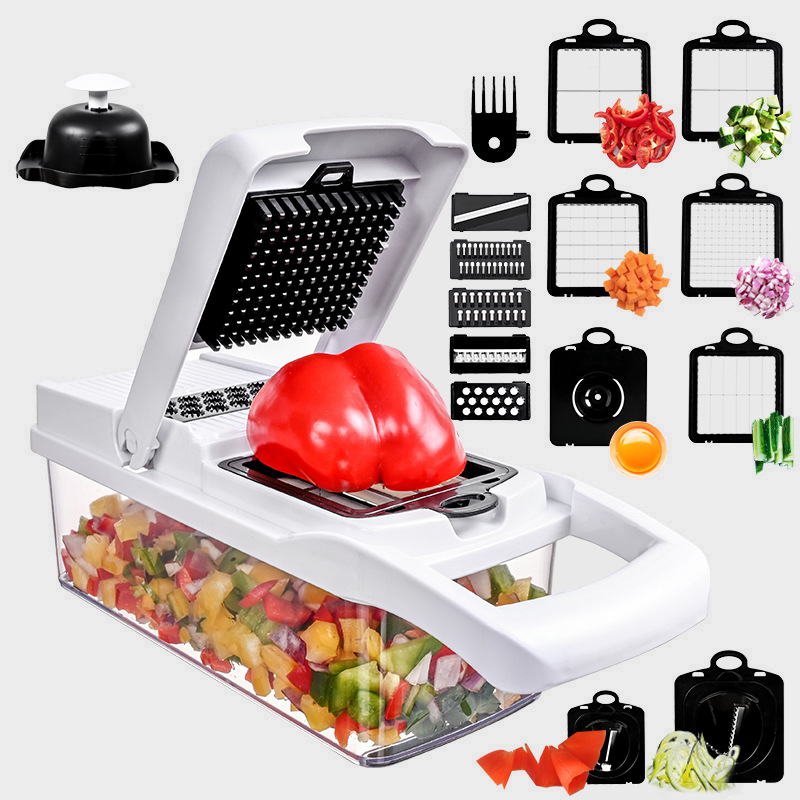 Cortador Picador Rallador Cocina Multiuso De Verduras 15pzas