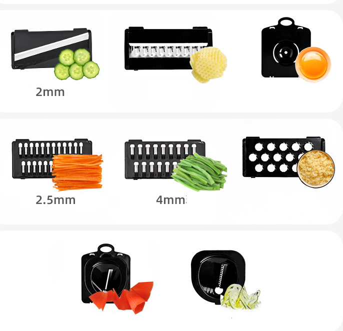 Cortador Picador Rallador Cocina Multiuso De Verduras 26pcs