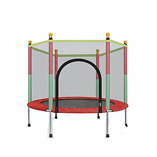 Mini Trampolín Cama Elástica con Malla para Niños 140cm