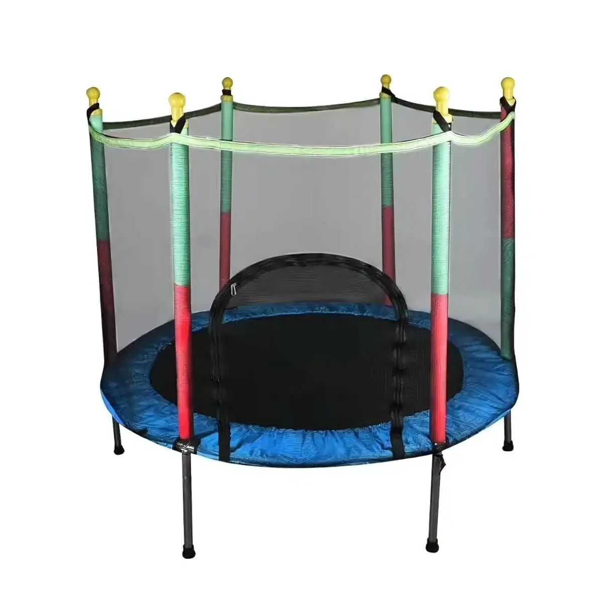 Mini Trampolín Cama Elástica con Malla para Niños 140cm