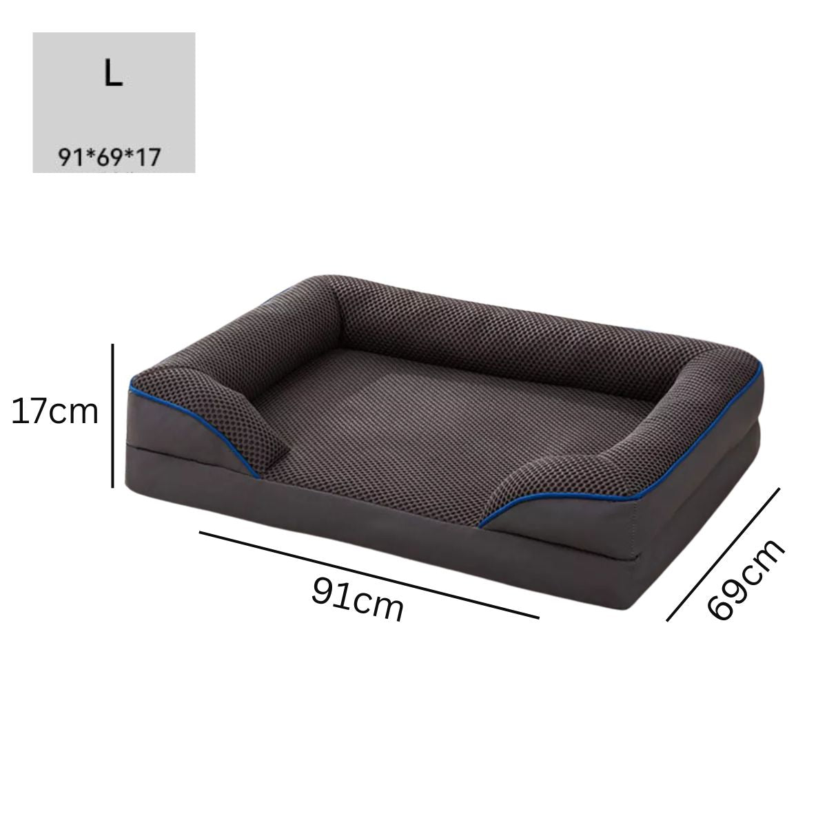 Cama tipo Sofá para Perros Suave y Cómoda Fondo Impermeable