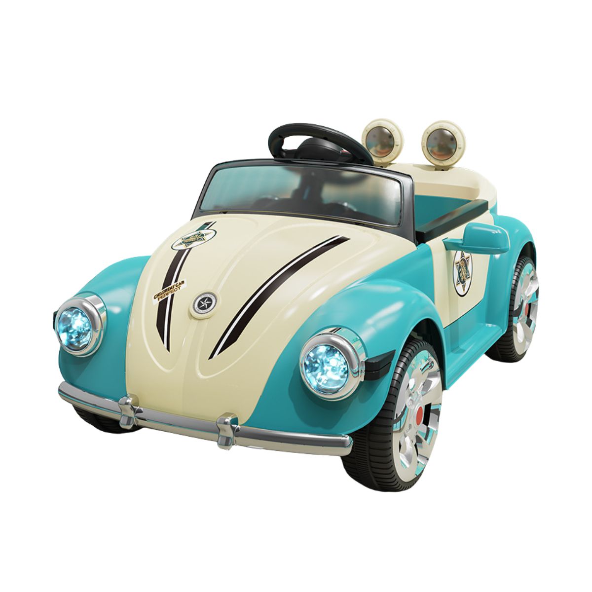 Auto a batería Beetle  para Niños con música y luces