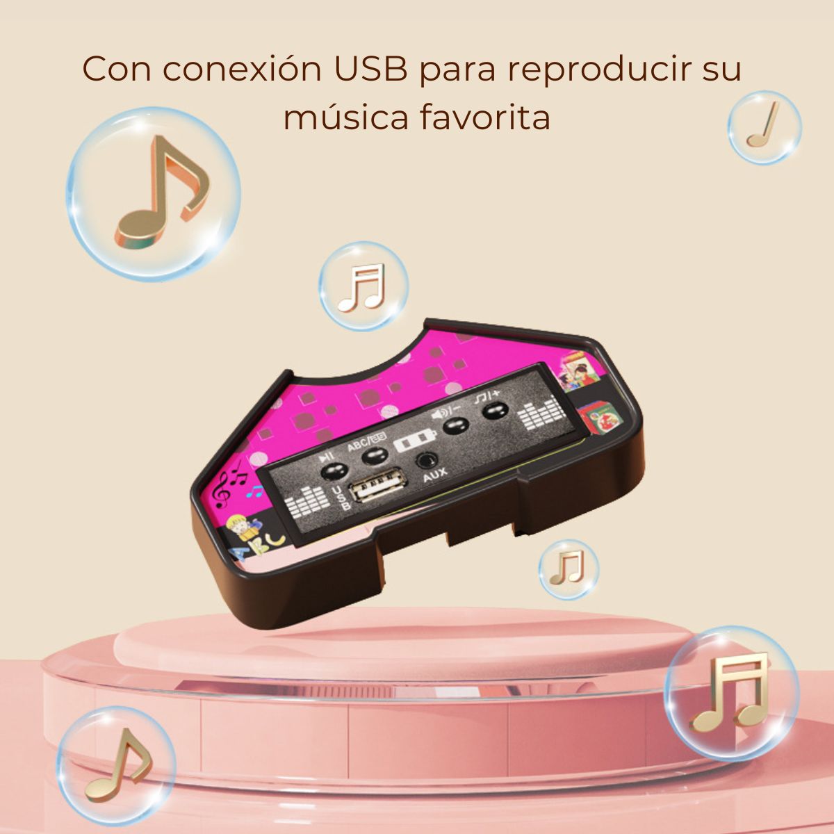 Auto a batería Beetle  para Niños con música y luces